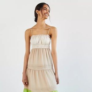 Anthropologie Smocked Tiered Maxi Dress Xs - image 1